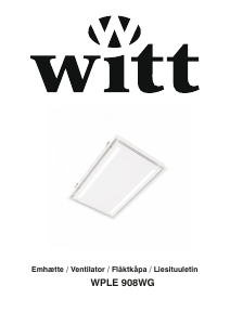 Brugsanvisning Witt WPLE908WG Emhætte