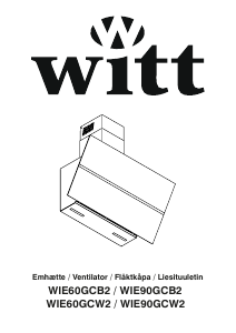 Käyttöohje Witt WIE90GCW2 Liesituuletin