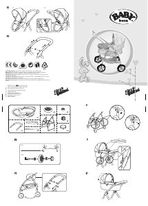 Manual Baby Born 3in1 Pram