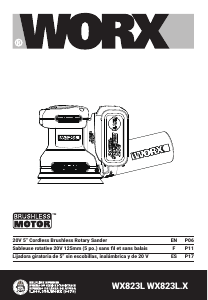 Mode d’emploi Worx WX823L.9 Ponceuse excentrique