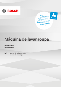 Manual Bosch WGG254ZEES Máquina de lavar roupa
