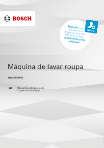Manual Bosch WGG254Z4ES Máquina de lavar roupa