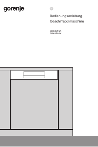 Bedienungsanleitung Gorenje GI663B95X Geschirrspüler