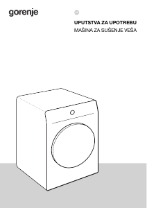 Priručnik Gorenje DG41DP Sušilica