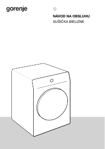 Návod Gorenje DE48C Sušička