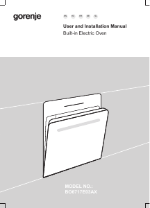 Manual Gorenje BO6717E03AX Oven