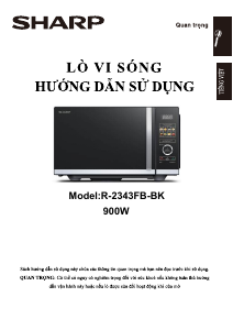 Handleiding Sharp R-2343FB-BK Magnetron