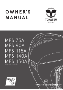 Bruksanvisning Tohatsu MFS 150A Utombordare