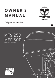 Bruksanvisning Tohatsu MFS 25D (EU Model) Utombordare