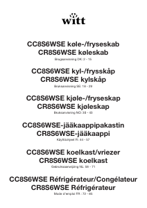 Brugsanvisning Witt CC8S6WSE Køle-fryseskab