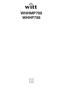 Bruksanvisning Witt WHHMP788 Kokeplate