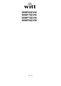 Brugsanvisning Witt WIMP70EVW Kogesektion
