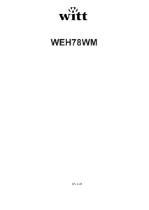 Manual Witt WEH78WM Hob