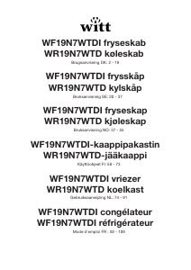 Mode d’emploi Witt WR19N7WTE Réfrigérateur