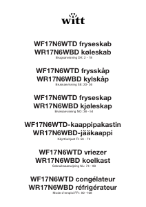 Mode d’emploi Witt WR17N6WBD Réfrigérateur