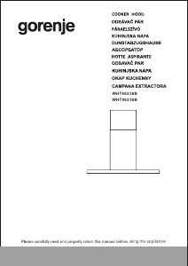 Priročnik Gorenje WHT96236B Kuhinjska napa