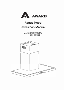 Handleiding Award CS1-900/3MB Afzuigkap