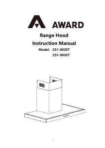 Manual Award CS1-603ST Cooker Hood