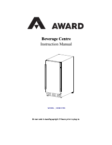 Bruksanvisning Award ODBC378S Kylskåp
