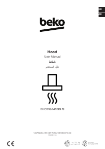 Bruksanvisning BEKO BHCB96741BBHS Köksfläkt