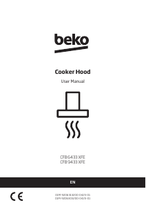 Bruksanvisning BEKO CFB 6433 XFE Köksfläkt