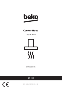 Bruksanvisning BEKO HNT62322ZG Köksfläkt