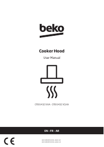 Bruksanvisning BEKO CFB 6432 XGHA Köksfläkt