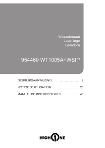 Handleiding High One WT 1005 A+ WSIP Wasmachine