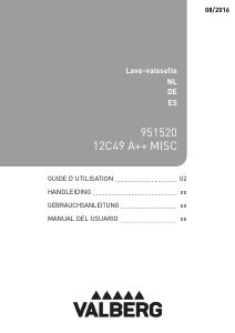 Mode d’emploi High One FBI 12C49 A++ MISC Lave-vaisselle