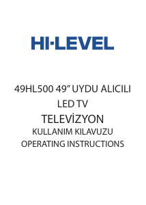 Kullanım kılavuzu Hi-Level 49HL500 LED televizyon
