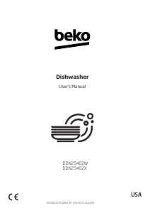 Bruksanvisning BEKO DDN25402X Diskmaskin