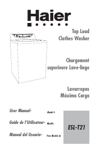 Handleiding Haier ESL-T21 Wasmachine
