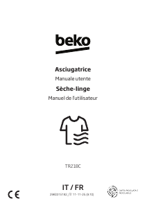 Manuale BEKO TR218C Asciugatrice
