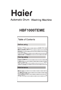 Handleiding Haier HBF1000TEME Wasmachine