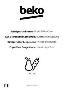 Manuale BEKO KG120 Frigorifero-congelatore