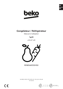 Mode d’emploi BEKO RDNE660E30HSX Réfrigérateur combiné