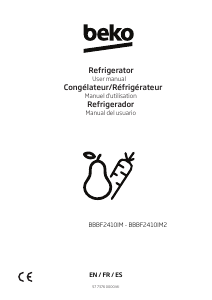 Mode d’emploi BEKO BBBF2410IM2 Réfrigérateur combiné