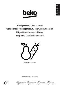 Manuale BEKO B3BCNA324HS Frigorifero-congelatore