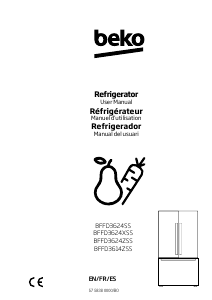 Bruksanvisning BEKO BFFD3614ZSS Kyl-frys