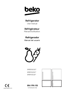 Bruksanvisning BEKO BFBF30116WHIM Kyl-frys