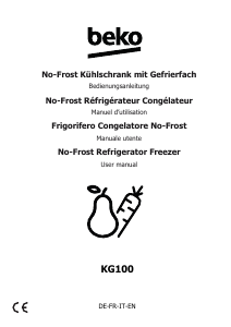 Bedienungsanleitung BEKO KG100 Kühl-gefrierkombination