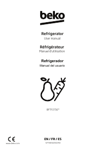 Mode d’emploi BEKO BFTF2716WHIM Réfrigérateur combiné