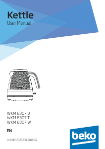 Manual BEKO WKM 8307 W Kettle