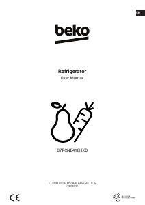 Manual BEKO B7RCNE418HXP Refrigerator