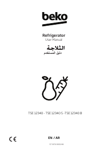 Bruksanvisning BEKO TSE12340 S Kylskåp