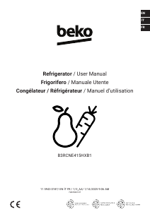 Mode d’emploi BEKO B3RCNE415HXB1 Réfrigérateur