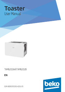 Bruksanvisning BEKO TAM6202B Brödrost
