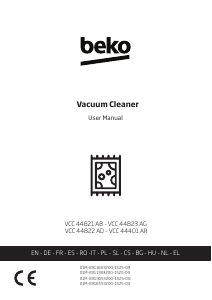 Bruksanvisning BEKO VCC 44401 AR Dammsugare