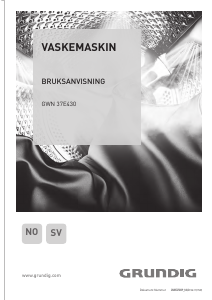 Bruksanvisning Grundig GWN 37E430 Vaskemaskin