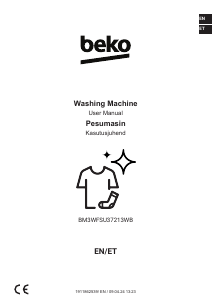 Bruksanvisning BEKO BM3WFSU37213WB Tvättmaskin